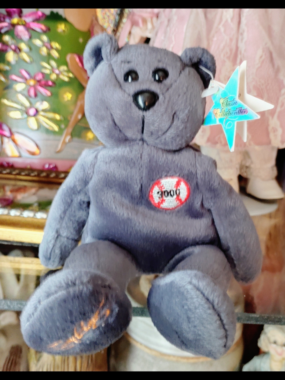 IC COLLECTION Gray Plush Bear Stuffed Toy - Soft Cuddly Plush